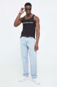 Хлопковый топ Calvin Klein Jeans чёрный