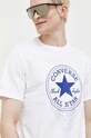 Converse t-shirt bawełniany biały 10024034.A02