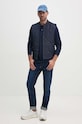 Lacoste top a maniche lunghe in cotone L1312.166 blu navy SS23