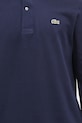 Bavlněné tričko s dlouhým rukávem Lacoste námořnická modř L1312.166