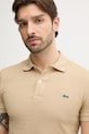 Lacoste polo de bumbac Koszulka Lacoste Pique Polo Shirt PH4012 02S bej PH4012.02S