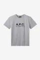 siva Pamučna majica A.P.C. Sven