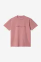 Carhartt WIP t-shirt bawełniany S/S Duster T-Shirt różowy