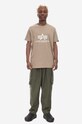 Odzież Alpha Industries t-shirt bawełniany Basic T-Shirt 100501.679 beżowy