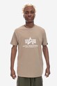 Alpha Industries t-shirt bawełniany Basic T-Shirt 100501.679 beżowy