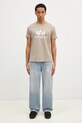 Βαμβακερό μπλουζάκι Alpha Industries Basic T-Shirt 100501.679 μπεζ