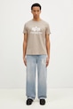Хлопковая футболка Alpha Industries Basic T-Shirt 100501.679 бежевый