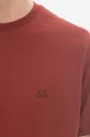 brązowy C.P. Company t-shirt bawełniany dwustronny 30/1 Jersey Small Logo T-shirt