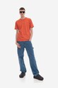 Oblečenie Bavlnené tričko C.P. Company 30/1 Jersey Compact Logo T-shirt 14CMTS048A006011W439 oranžová