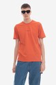 Bavlnené tričko C.P. Company 30/1 Jersey Compact Logo T-shirt oranžová 14CMTS048A006011W439