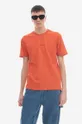 oranžová Bavlnené tričko C.P. Company 30/1 Jersey Compact Logo T-shirt