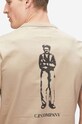 C.P. Company cotton T-shirt Mercerized Jersey 30/2 Graphic T-shirt regular beige 14CMTS155A006499W330