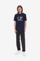 niebieski C.P. Company t-shirt bawełniany Męski
