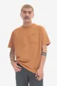 oranžová Bavlnené tričko New Balance Pánsky