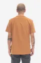 pomarańczowy New Balance t-shirt bawełniany