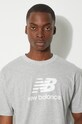 New Balance t-shirt MT31541AG gray