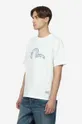 λευκό Βαμβακερό μπλουζάκι Evisu Ανδρικά