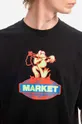 μαύρο Βαμβακερό μπλουζάκι Market