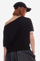 Rick Owens t-shirt bawełniany Knit DS01C6243.RNEP2.BLACK czarny