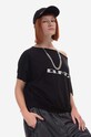 Rick Owens t-shirt bawełniany Knit DS01C6243.RNEP2.BLACK