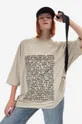 beige Rick Owens T-shirt Knit Jumbo SS T DU01C6274 RNEP3 Men’s