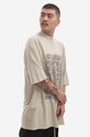 Rick Owens T-shirt Knit Jumbo SS T DU01C6274 RNEP3 DU01C6274.RNEP3.PEARL beige SS23