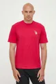 różowy United Colors of Benetton t-shirt bawełniany