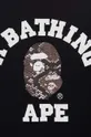 Βαμβακερό μπλουζάκι A Bathing Ape μαύρο