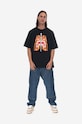 A Bathing Ape t-shirt in cotone 001CSI801012M nero SS23