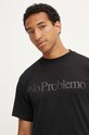 Aries tricou din bumbac negru COAR60002.BLACK