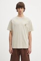 Carhartt WIP tricou din bumbac S/S Nelson T-Shirt uni bej I029949.2LPGD