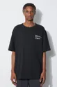 μαύρο Βαμβακερό μπλουζάκι Reebok Classic Unisex