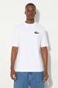 Îmbrăcăminte Lacoste tricou din bumbac TH0062 alb