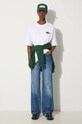 Lacoste tricou din bumbac TH0062 alb
