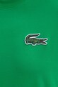 Хлопковая футболка Lacoste TH0062 зелёный