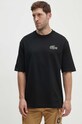 Lacoste t-shirt bawełniany TH0062 czarny