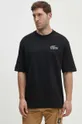 črna Bombažna kratka majica Lacoste