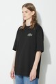 Бавовняна футболка Lacoste чорний TH0062
