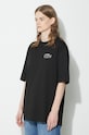 Lacoste cotton t-shirt black TH0062