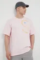 Bavlnené tričko adidas by Stella McCartney ružová