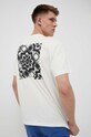 Jack Wolfskin t-shirt bawełniany 10 1809081 beżowy SS23
