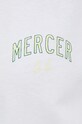 Βαμβακερό μπλουζάκι The Mercer Brand MEAP231020 λευκό