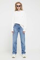 Памучна блуза с дълги ръкави Guess Originals M3GI37K9XF3 бежов