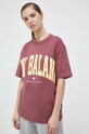 Odzież New Balance t-shirt bawełniany UT31551WAD różowy