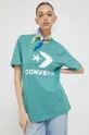 Βαμβακερό μπλουζάκι Converse  100% Βαμβάκι