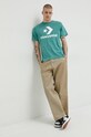 Хлопковая футболка Converse бирюзовый 10025458.A04