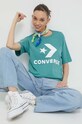 Хлопковая футболка Converse 10025458.A04 бирюзовый