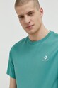 Converse t-shirt bawełniany 10023876.A11 turkusowy