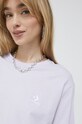 Βαμβακερό μπλουζάκι Converse μωβ 10023876.A10