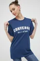 Хлопковая футболка Converse тёмно-синий
